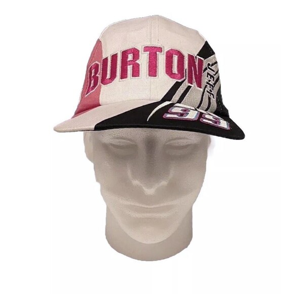 Vintage 90’s Jeff Burton NASCAR SnapBack Hat - Picture 1 of 5